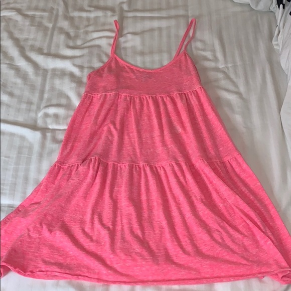 Topshop Dresses & Skirts - Pink Spaghetti Strap Dress Swimsuit Cover Up